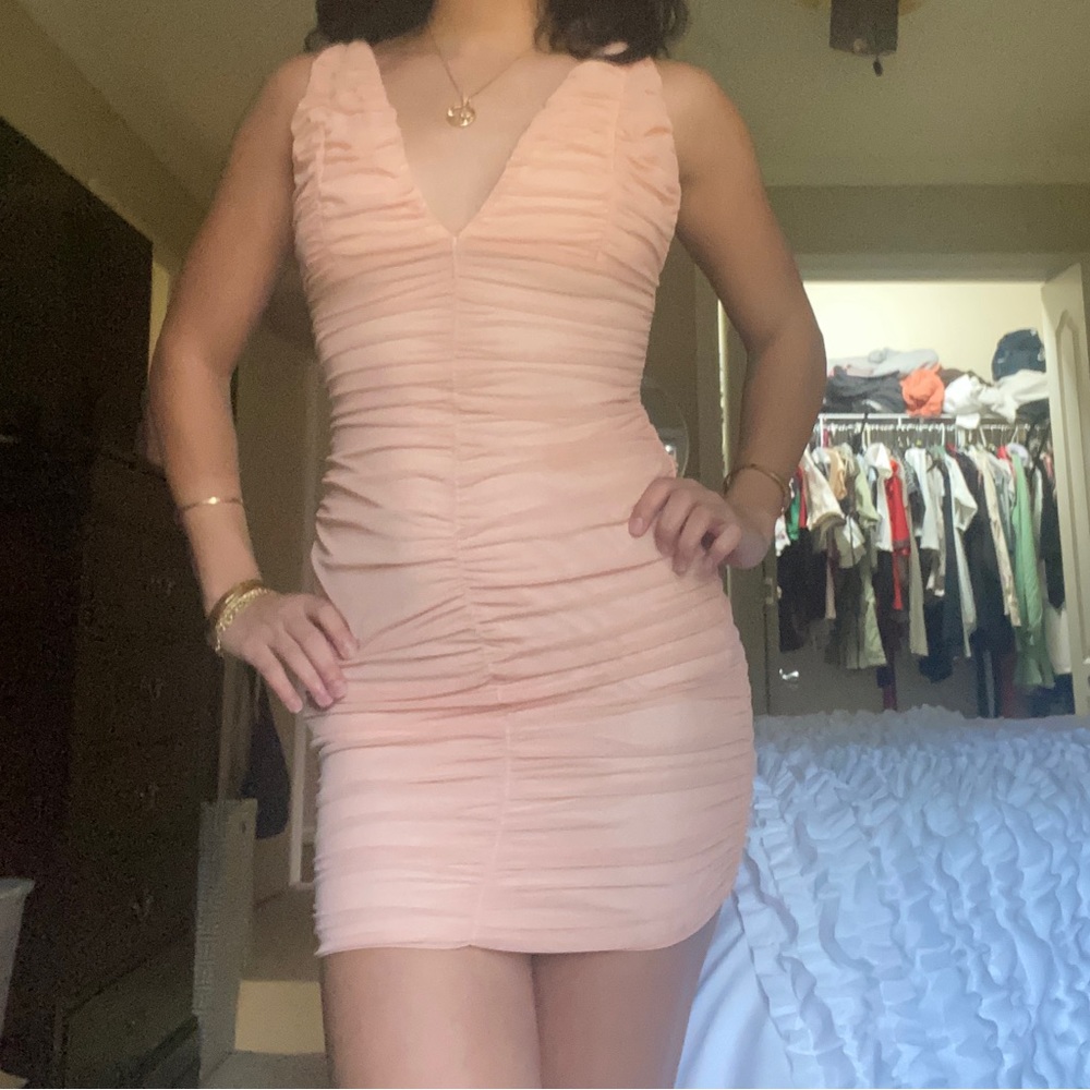 Coral Mini Dress